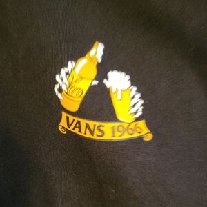 Vans Black Hoodie with Yellow Graphic